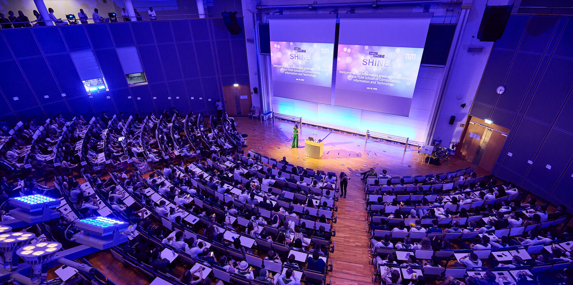 Nach dem Check-in zur TUM CIT Graduation Ceremony 2026 in Garching